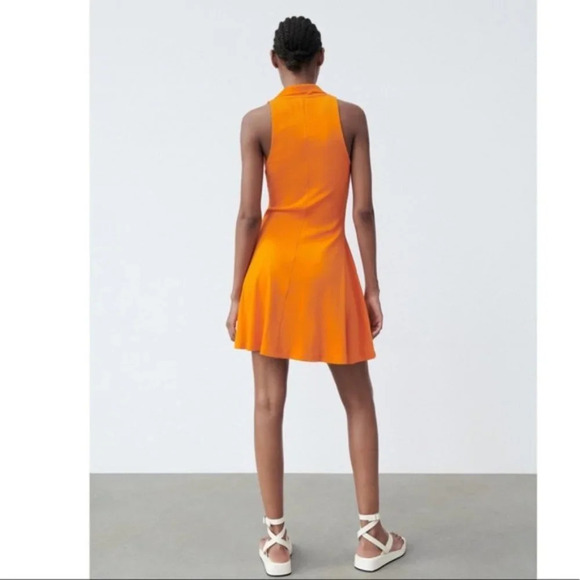 Zara Ribbed Mini Dress Size S - Picture 2 of 7